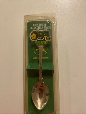 John Deere Green and Yellow Collectible Spoon - Model B Tractor